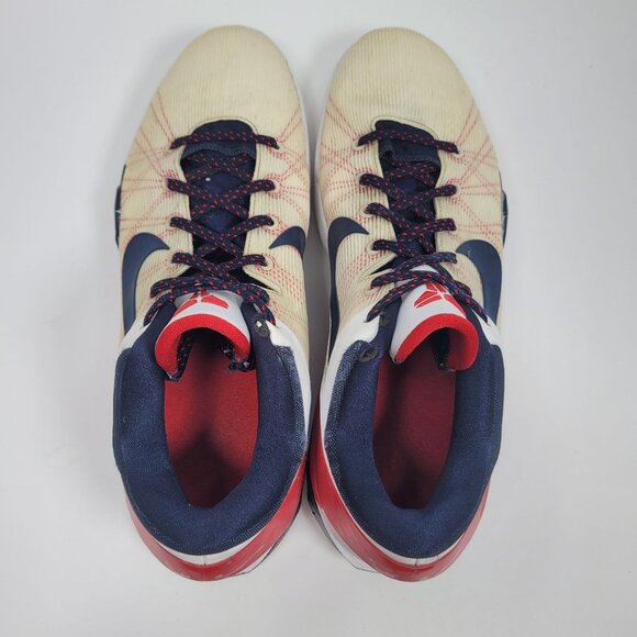 Nike Zoom Kobe 7 System Olympic Men's White Red Sneakers 488371-102 US Size 13 - Picture 6 of 11